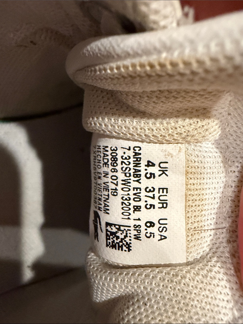 Lacoste White Leather Sneakers - Picture 5 of 6